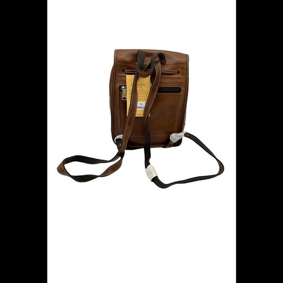 Patricia Nash Leather Large Seluci Backpack Cognac - Picture 2 of 4